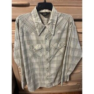Sears Western Wear Shirt Men's XL Pearl Snap Long Sleeve True Vintage Cowboy